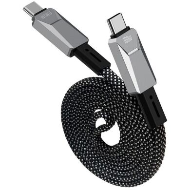 Кабель WIWU Wi-C078 Type-C to Type-C (100W, 5A, 1m) - Silver