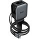 Автомобильное зарядное устройство Hoco Z67A Triunfar PD60W (USB + Type-C) + кабель Type-C to Lightning - Black. Фото 2 из 16
