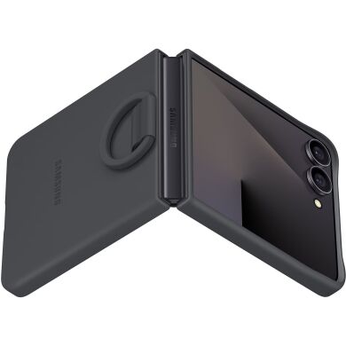 Защитный чехол Ring Case (Silicone) для Samsung Galaxy Flip 7 (EF-PF766TBEGUA) - Black