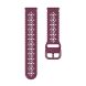 Ремешок Deexe Blossom Strap для Samsung Galaxy Watch 5 (40/44mm) / 5 Pro (45mm) - Wine Red. Фото 4 из 5