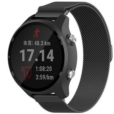 Ремінець Deexe Milanese Stainless Steel для годинників з шириною кріплення 18 мм - Black