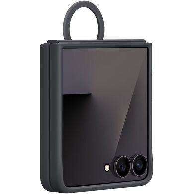 Защитный чехол Ring Case (Silicone) для Samsung Galaxy Flip 7 (EF-PF766TBEGUA) - Black