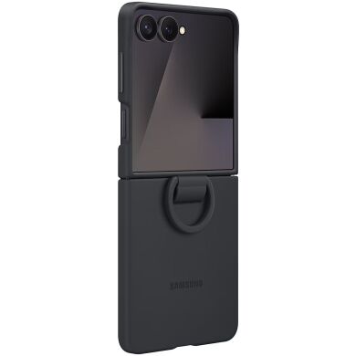 Защитный чехол Ring Case (Silicone) для Samsung Galaxy Flip 7 (EF-PF766TBEGUA) - Black