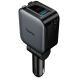 Автомобильное зарядное устройство Hoco Z67A Triunfar PD60W (USB + Type-C) + кабель Type-C to Lightning - Black. Фото 3 из 16