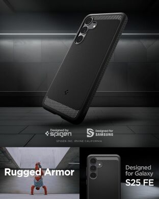 Защитный чехол Spigen (SGP) Rugged Armor для Samsung Galaxy S25 FE (S731) ACS10025 - Matte Black