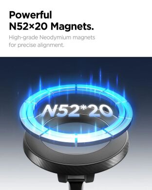 Автомобільний тримач Spigen Magnetic Car Mount MFT36 (ACP11172) - Black