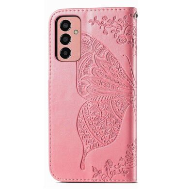 Чехол UniCase Butterfly Pattern для Samsung Galaxy M13 (M135) - Pink