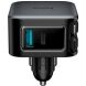 Автомобильное зарядное устройство Hoco Z67A Triunfar PD60W (USB + Type-C) + кабель Type-C to Lightning - Black. Фото 6 из 16