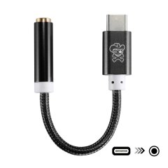 Аудіо адаптер HAT PRINCE USB Type-C to 3.5mm - Black