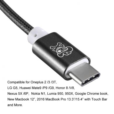 Аудио адаптер HAT PRINCE USB type-c to 3.5mm - Black