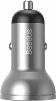 Автомобильное зарядное устройство BASEUS Digital Display (2xUSB,4.8A) CCBX-0S - Silver