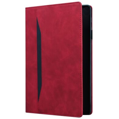 Чехол Deexe Business Style для Samsung Galaxy Tab S10 FE Plus - Red