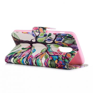 Чехол Deexe Color Wallet для Samsung Galaxy A6+ 2018 (A605) - Colorful Tree