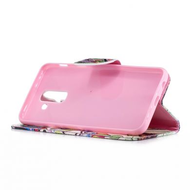 Чехол Deexe Color Wallet для Samsung Galaxy A6+ 2018 (A605) - Colorful Tree