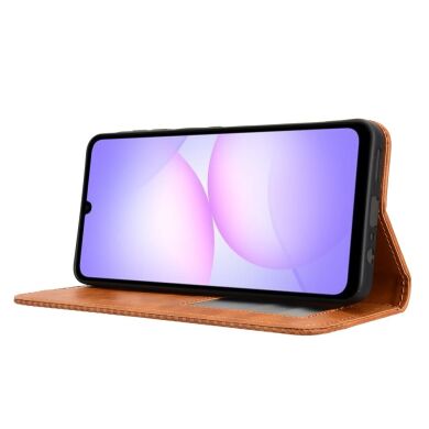 Чехол Deexe Retro Style для Samsung Galaxy A07 (A075) - Brown