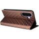 Чехол Deexe Rhombus Book для Samsung Galaxy A37 (A376) - Brown. Фото 5 из 7