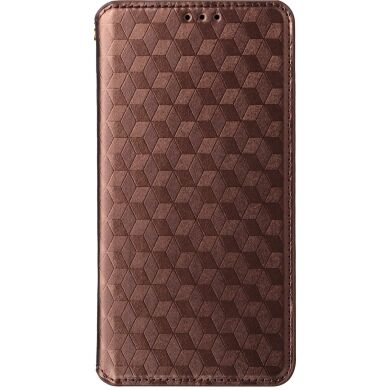 Чехол Deexe Rhombus Book для Samsung Galaxy A37 (A376) - Brown
