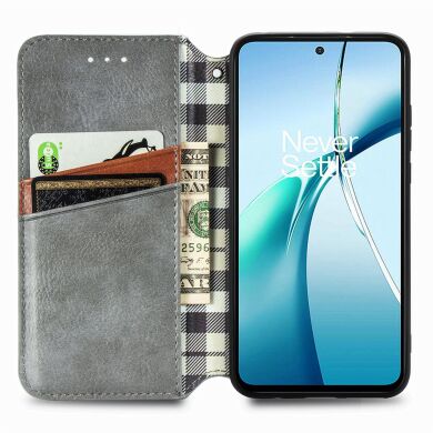 Чохол Deexe Rhombus Wallet для Samsung Galaxy A57 (A576) - Grey