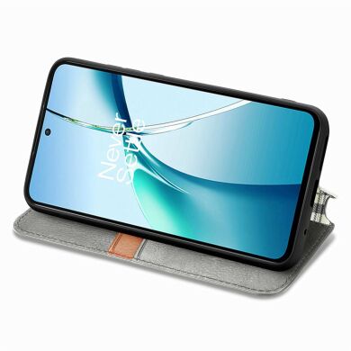 Чохол Deexe Rhombus Wallet для Samsung Galaxy A57 (A576) - Grey