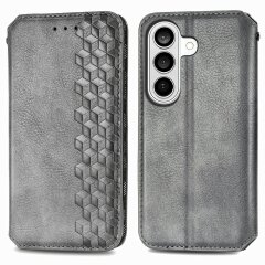 Чохол Deexe Rhombus Wallet для Samsung Galaxy A57 (A576) - Grey