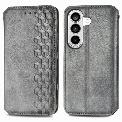 Чохол Deexe Rhombus Wallet для Samsung Galaxy A57 (A576) - Grey