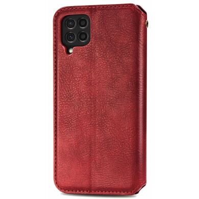 Чехол Deexe Rhombus Wallet для Samsung Galaxy M62 - Red