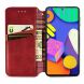 Чехол Deexe Rhombus Wallet для Samsung Galaxy M62 - Red. Фото 4 из 13