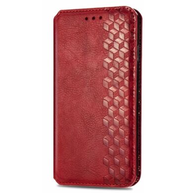 Чохол Deexe Rhombus Wallet для Samsung Galaxy M62 - Red
