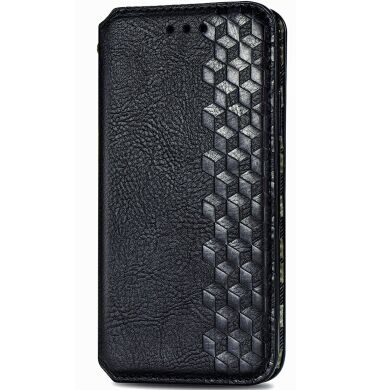 Чехол Deexe Rhombus Wallet для Samsung Galaxy S26 - Black