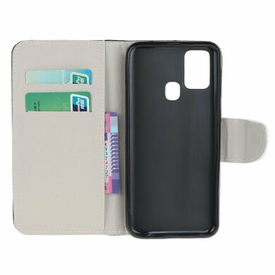 Чохол-книжка Deexe Color Wallet для Samsung Galaxy A21s (A217) - Owls