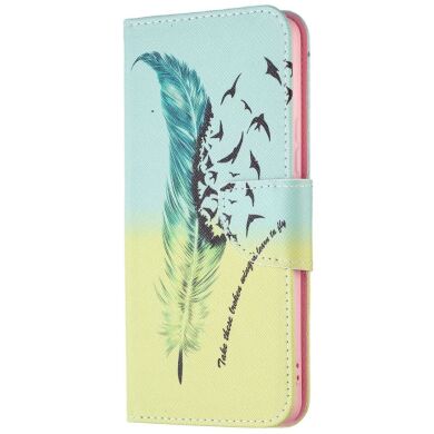 Чохол-книжка Deexe Color Wallet для Samsung Galaxy A53 (A536) - Feather and Birds