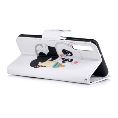 Чехол-книжка Deexe Color Wallet для Samsung Galaxy A7 2018 (A750) - Panda Holding a Bottle
