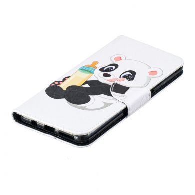 Чехол-книжка Deexe Color Wallet для Samsung Galaxy A7 2018 (A750) - Panda Holding a Bottle
