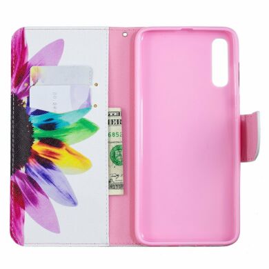 Чохол-книжка Deexe Color Wallet для Samsung Galaxy A70 (A705) - Petals Pattern