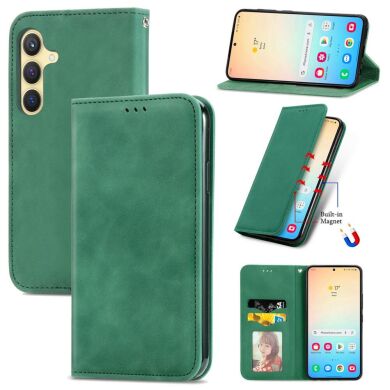 Чохол-книжка Deexe Wallet Case для Samsung Galaxy S25 (S931) - Green