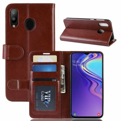 Чохол-книжка Deexe Wallet Style для Samsung Galaxy M20 (M205) - Brown