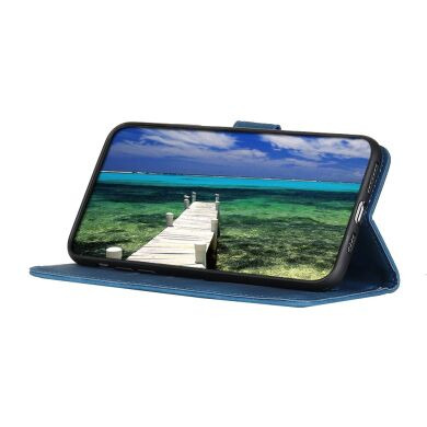 Чехол-книжка KHAZNEH Retro Wallet для Samsung Galaxy S26 FE - Blue