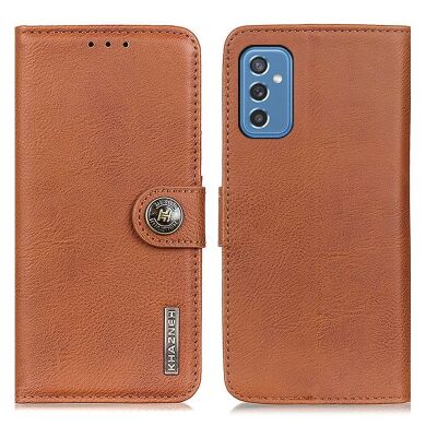 Чехол-книжка KHAZNEH Wallet Cover для Samsung Galaxy M52 (M526) - Brown