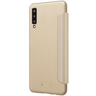 Чехол-книжка NILLKIN Sparkle Series для Samsung Galaxy A7 2018 (A750) - Gold