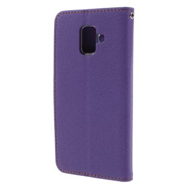 Чехол-книжка ROAR KOREA Cloth Texture для Samsung Galaxy A6 2018 (A600) - Purple