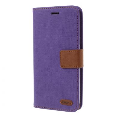 Чехол-книжка ROAR KOREA Cloth Texture для Samsung Galaxy A6 2018 (A600) - Purple