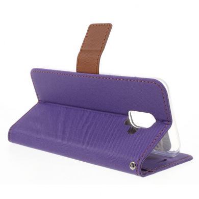 Чехол-книжка ROAR KOREA Cloth Texture для Samsung Galaxy A6 2018 (A600) - Purple