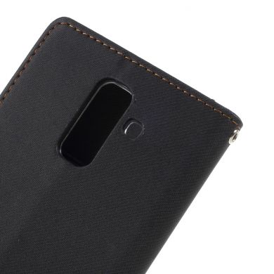 Чехол-книжка ROAR KOREA Cloth Texture для Samsung Galaxy A6+ 2018 (A605) - Black