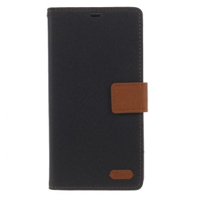 Чехол-книжка ROAR KOREA Cloth Texture для Samsung Galaxy A6+ 2018 (A605) - Black