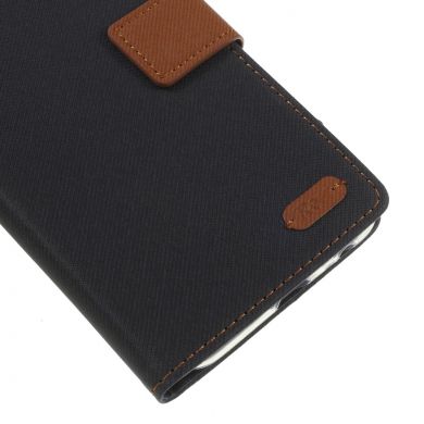 Чехол-книжка ROAR KOREA Cloth Texture для Samsung Galaxy A6+ 2018 (A605) - Black