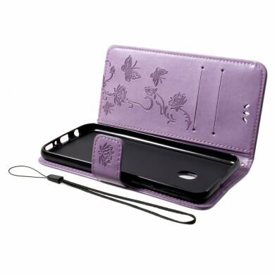 Чехол-книжка UniCase Flower Pattern для Samsung Galaxy M20 (M205) - Light Purple