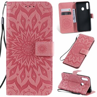 Чохол-книжка UniCase SunFlower Pattern для Samsung Galaxy A20s (A207) - Pink
