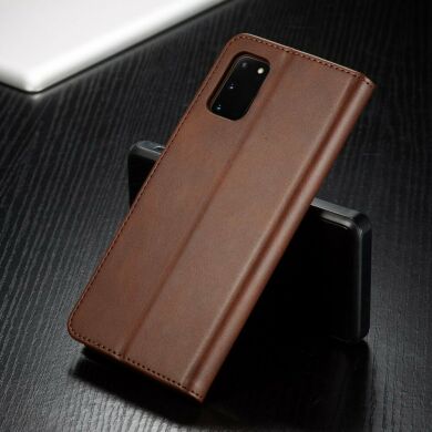 Чехол LC.IMEEKE Wallet Case для Samsung Galaxy A41 (A415) - Brown