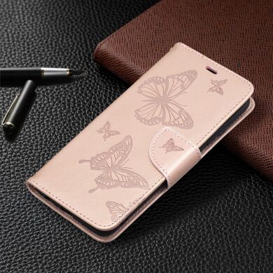 Чохол UniCase Butterfly Pattern для Samsung Galaxy A02s (A025) - Gold