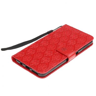 Чехол UniCase Leaf Wallet для Samsung Galaxy A7 2018 (A750) - Red